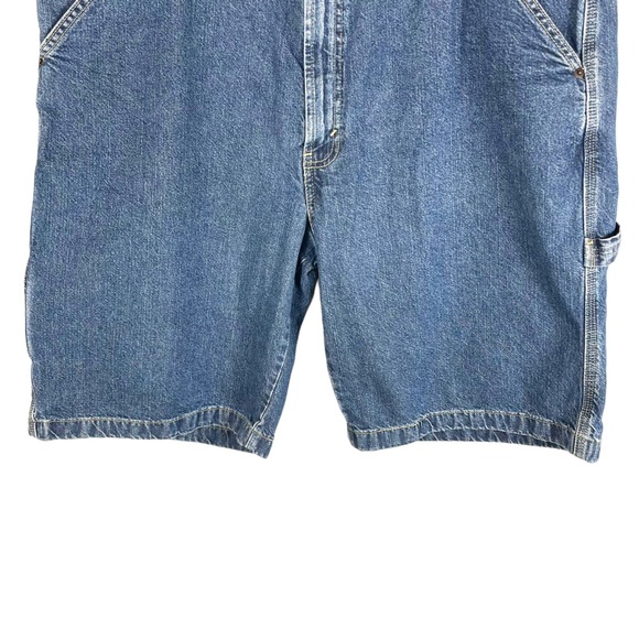 Levi Strauss Signature 100% Cotton Denim Carpenter Cargo Shorts in Size W40 - Picture 8 of 12